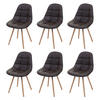 ESSZIMMERSTUHL I Braun 6er-Set - Braun, Textil (47/82/53cm) - MCW