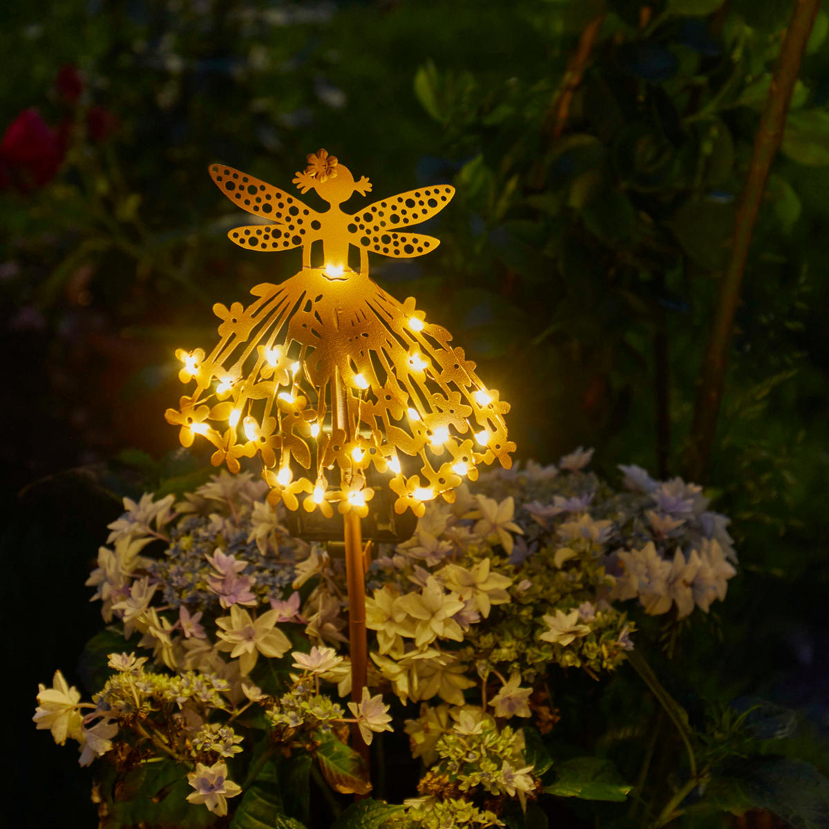 LED-SOLAR-GARTENSTECKER - mit Dämmerungssensor und wetterfestem Design für stilvolle Außendekoration, 1er-Set - Weiß, Kunststoff (3/18.5/50cm) - Northpoint