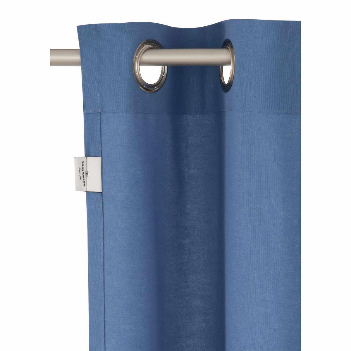 ÖSENVORHANG DOVE Blickdicht - Hellblau, Textil (140/0.5/245cm) - Tom Tailor