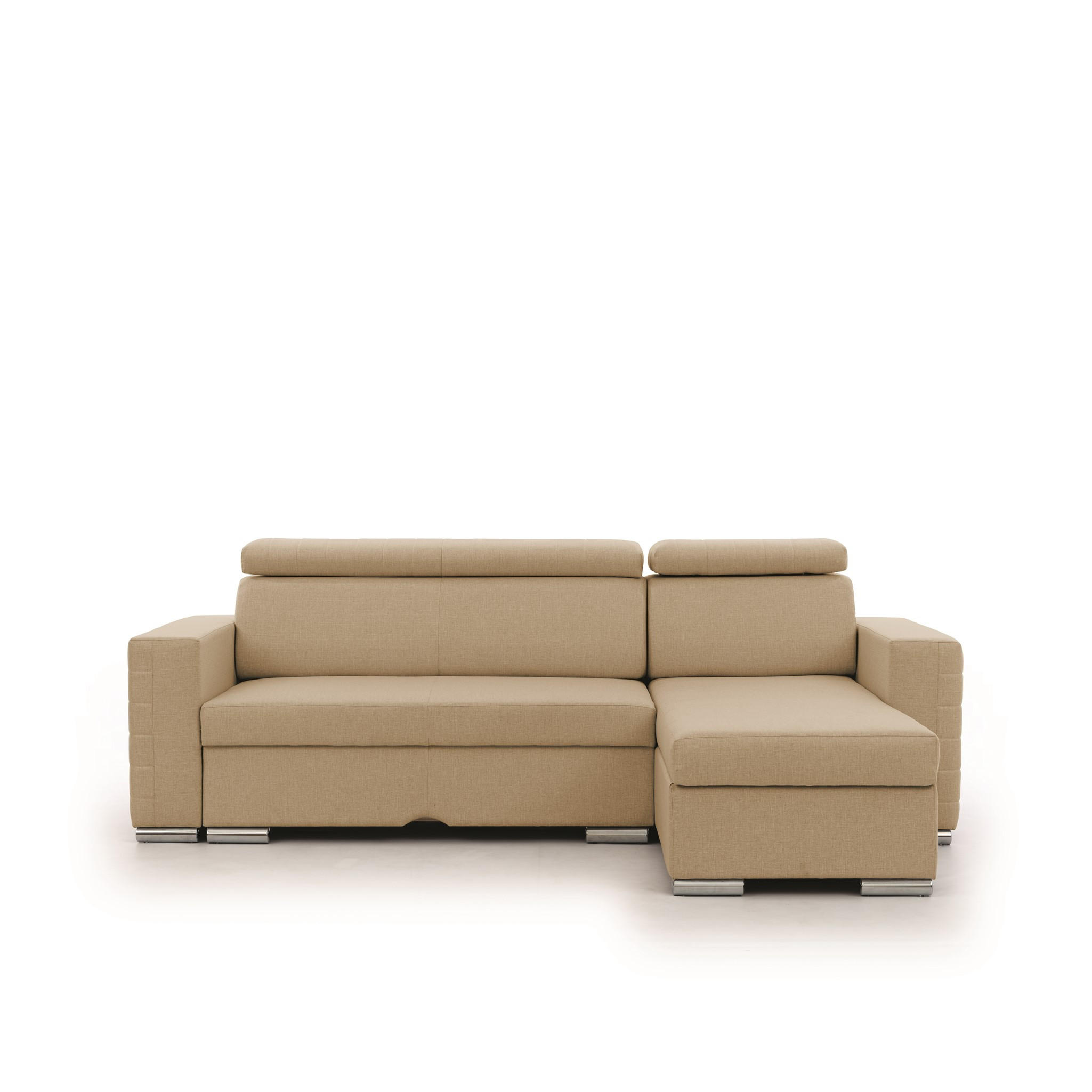 Fun Möbel Ecksofa Beige 260x173 cm