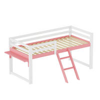 HOCHBETT 90/200 cm mit Rausfallschutz, DE-41907, in Rosa - Pink, Holzwerkstoff (90/200cm) - ComfortXL