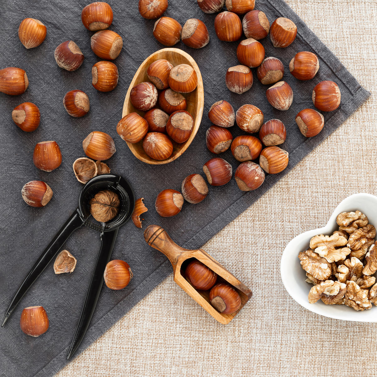 3XNUSSKNACKER - Schwarz, Metall - Relaxdays