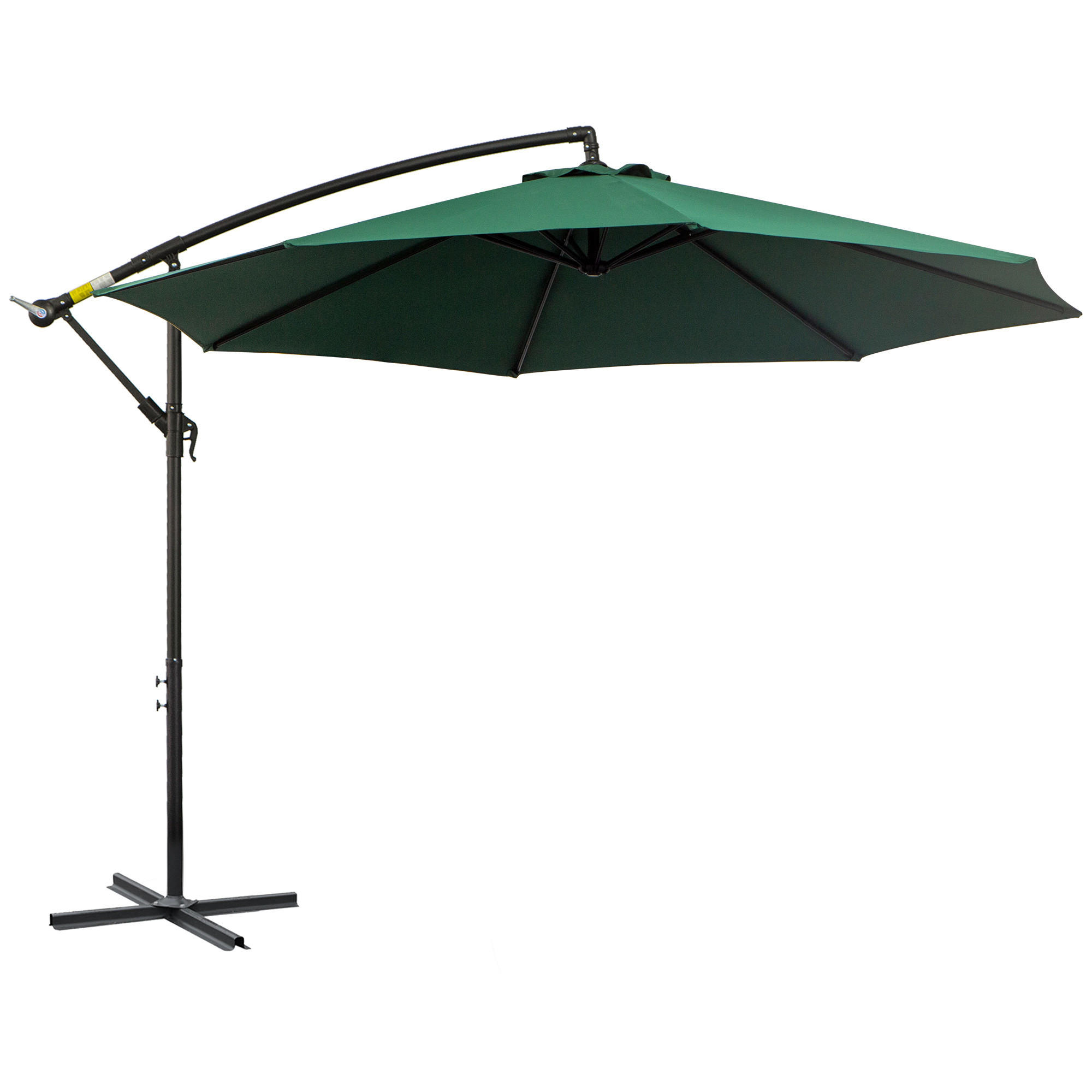 SONNENSCHIRM, Stahl, Polyester, Grün - Grün, Metall (2.5/2.95cm) - Outsunny