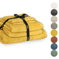 HANDTUCH SET SENSE 5tlg. - Gelb, Textil (50/100cm) - Schöner Wohnen