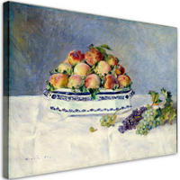 WANDBILD stilleben mit pfirsichen auguste renoir - Multicolor, Textil (60/40cm) - Feeby