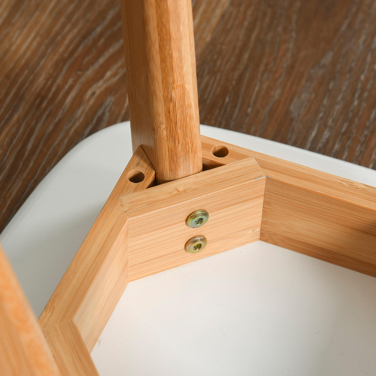 2XESSZIMMERHOCKER - Multicolor, Holz/Holzwerkstoff (33/45.5/33cm) - Relaxdays