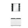 BADMÖBEL-SET Ilias Weiß/Anthrazit 2 Teile, Unterschrank 80 cm - Anthrazit/Weiß, Holzwerkstoff (80.2/60.8/33cm) - Vicco