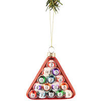 WEIHNACHTSKUGEL Billard 10 cm - Multicolor, Glas (3/9/1cm)