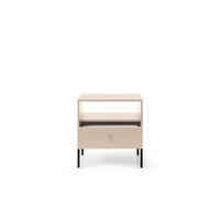 NACHTTISCH Onom 54x56x39 cm - Modern Nachtschrank zum Schlafzimmer - EIN praktischer Commode aus Spanplatten - Beige - Beige, Holzwerkstoff (54/56/39cm) - Chilly
