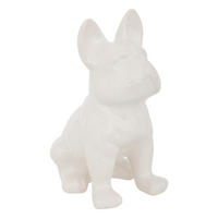 BULLDOGGE Figur Eden 22 cm - Weiß, Keramik (17.9/12/23.5cm) - Atmosphera Createur d´interieur