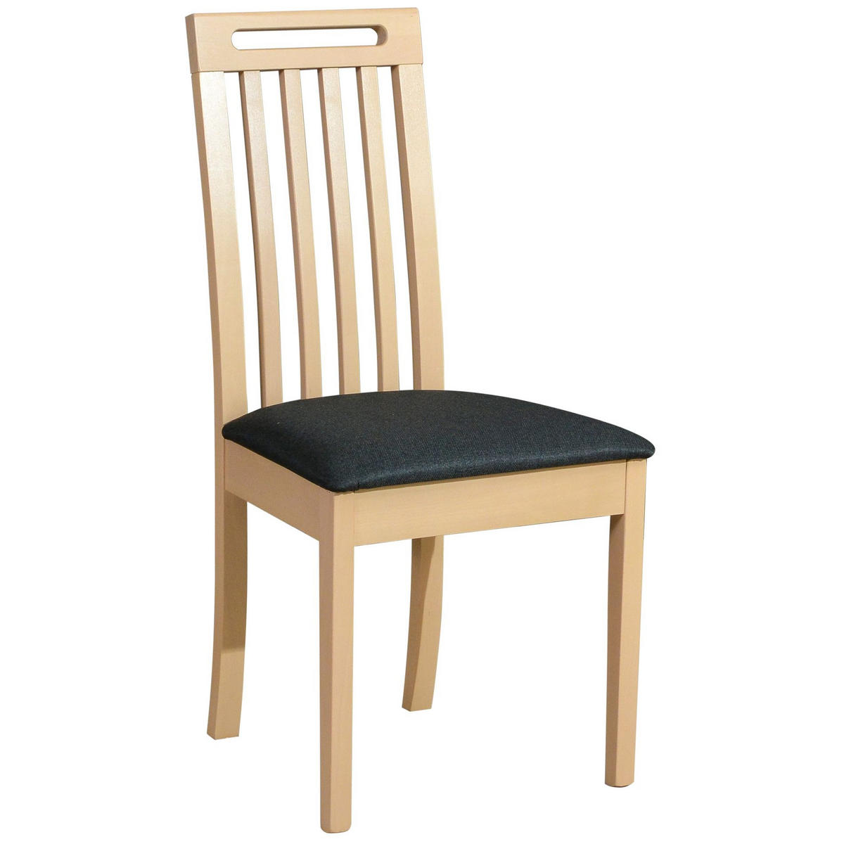 HOLZSTUHL Salvins Dunkelgrau/Sonoma-Eiche - Dunkelgrau, Holz/Textil (47/85/40cm) - Selsey