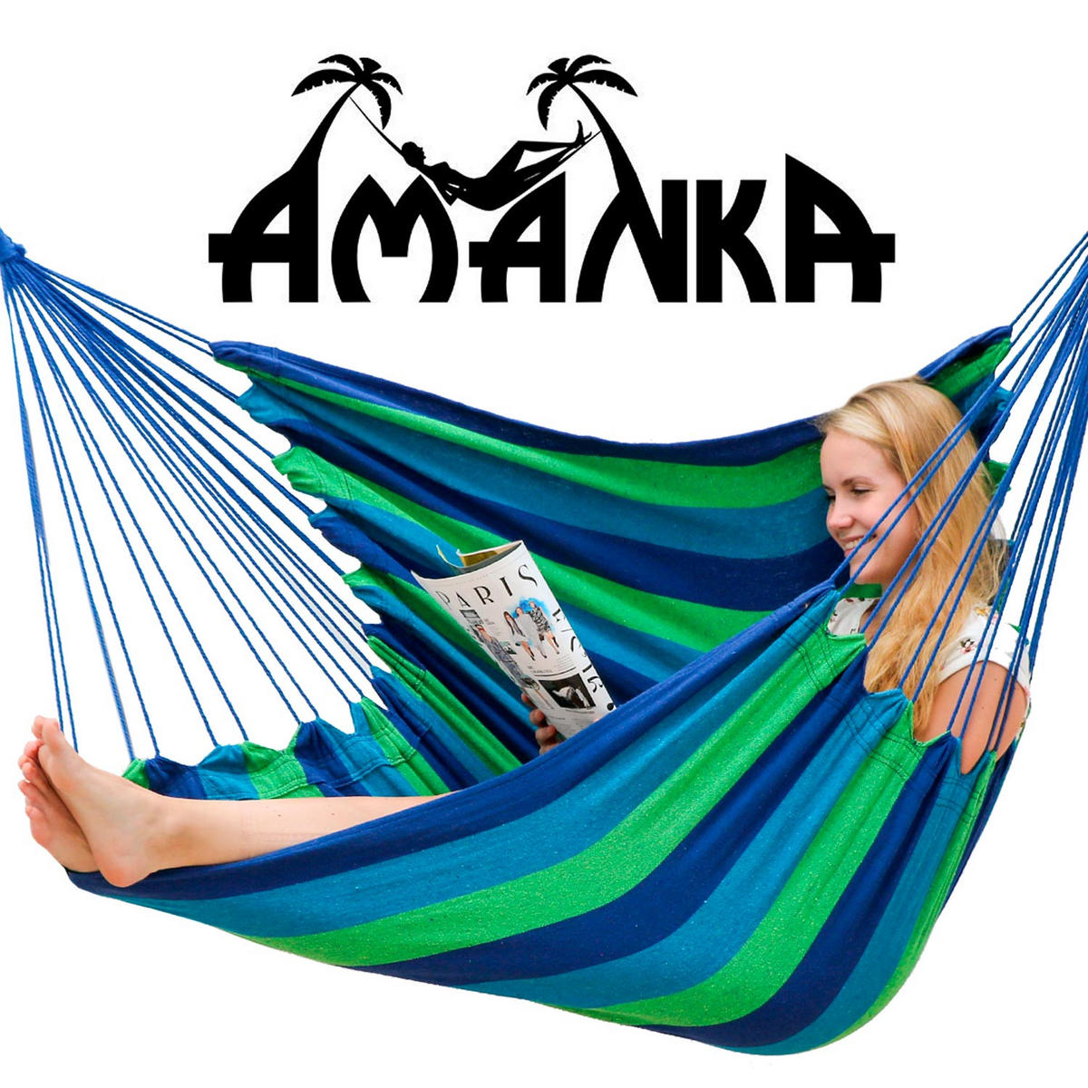 HÄNGESESSEL bis 150kg, 150/145cm, Bunt - Multicolor, Textil (150/2.5/145cm) - Amanka