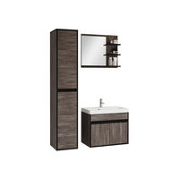 BADMÖBEL-SET Cyprus - Grau, Holzwerkstoff (31/160/31cm) - MIRJAN24