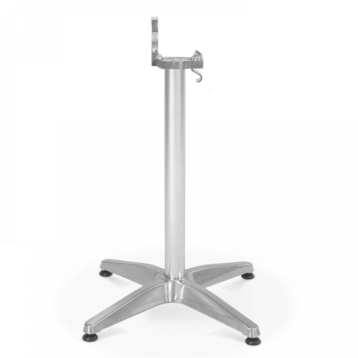 TISCHBEIN, Grau - Grau, Metall (65/70/65cm) - Oviala