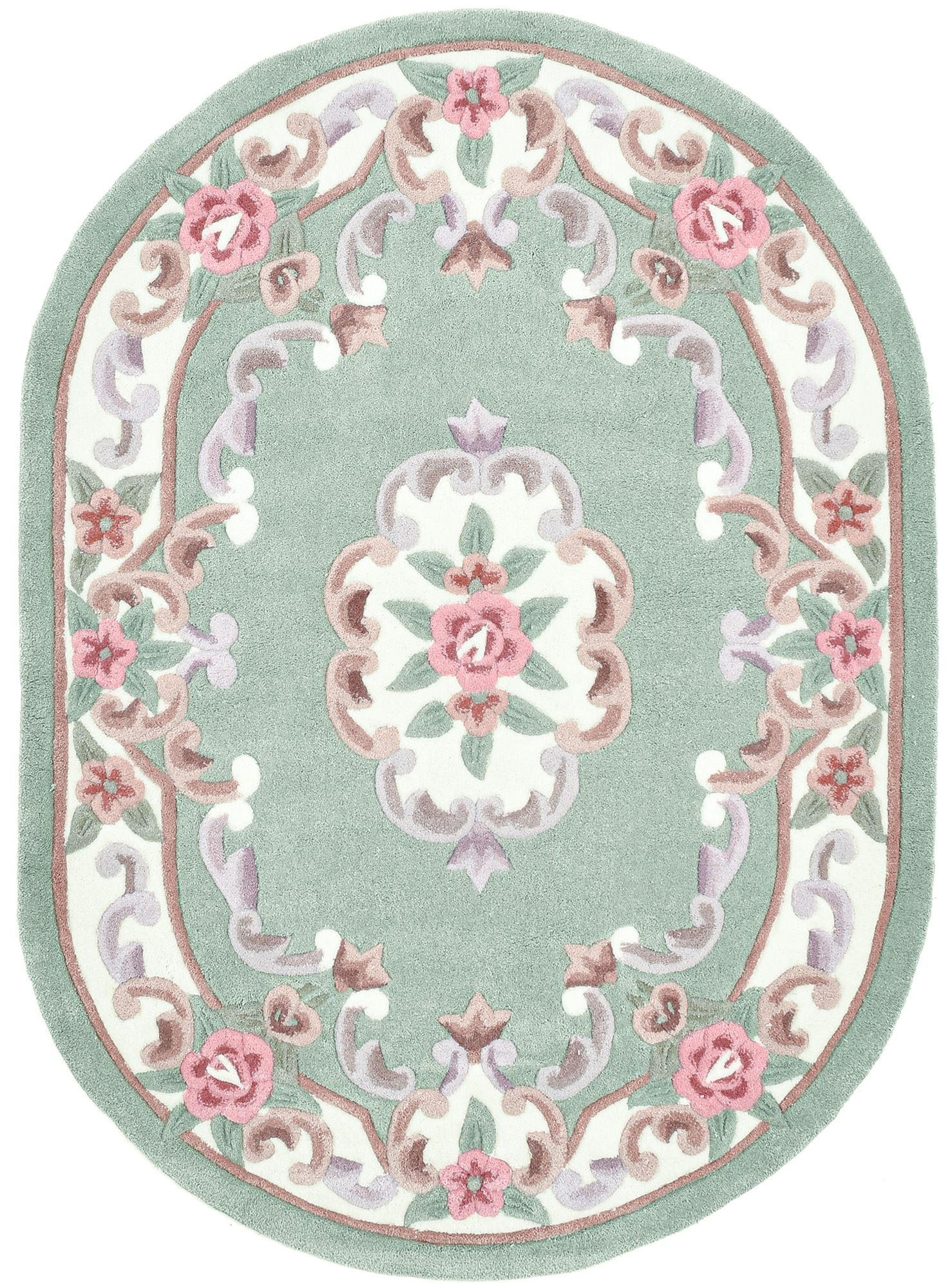 HANDTUFTTEPPICH Ming 190x290 cm - Grün, Textil (190/290cm) - THEKO
