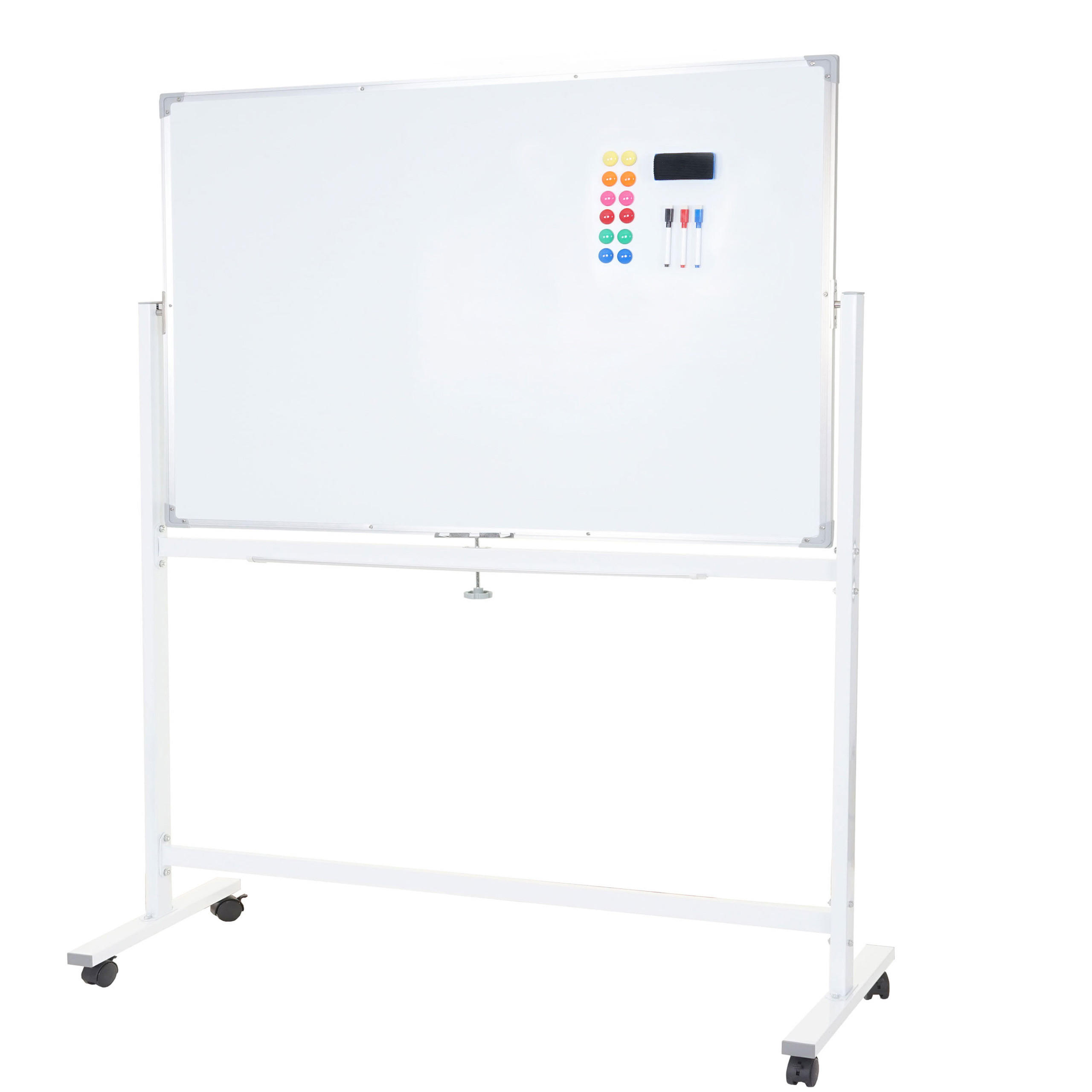 WHITEBOARD Weiß - Weiß, Metall (130/181/50cm) - MCW