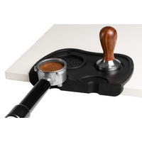 KAFFEEDAMPFER Tamper Mat - Silikon - Schwarz - Schwarz, Keramik (21cm) - Jay Hill