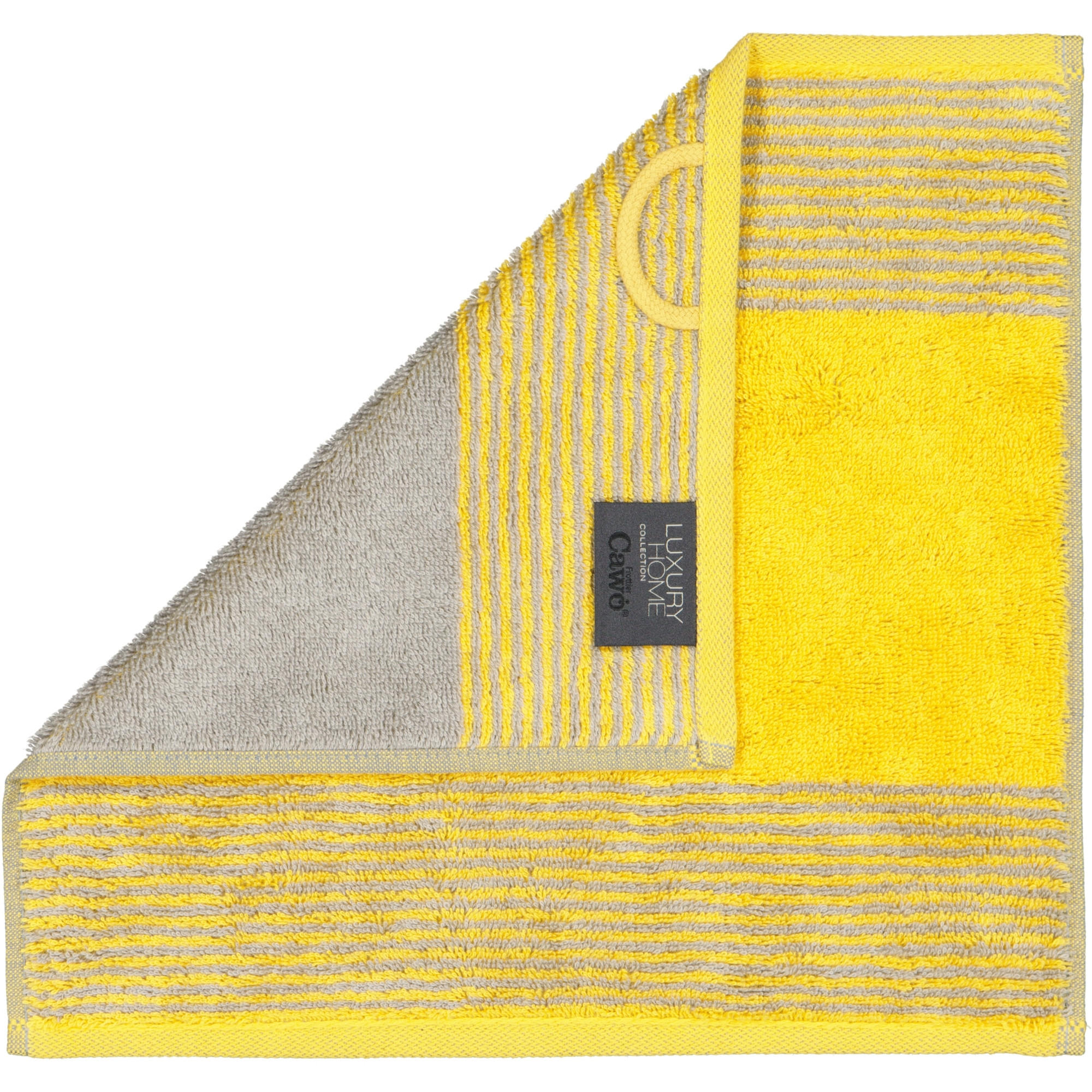 HANDTÜCHER LUXURY HOME TWO-TONE 590 CURRY - 57 - Gelb, Textil (30/30cm) - Cawoe