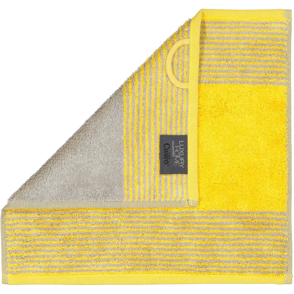 HANDTÜCHER LUXURY HOME TWO-TONE 590 CURRY - 57 - Gelb, Textil (30/30cm) - Cawoe