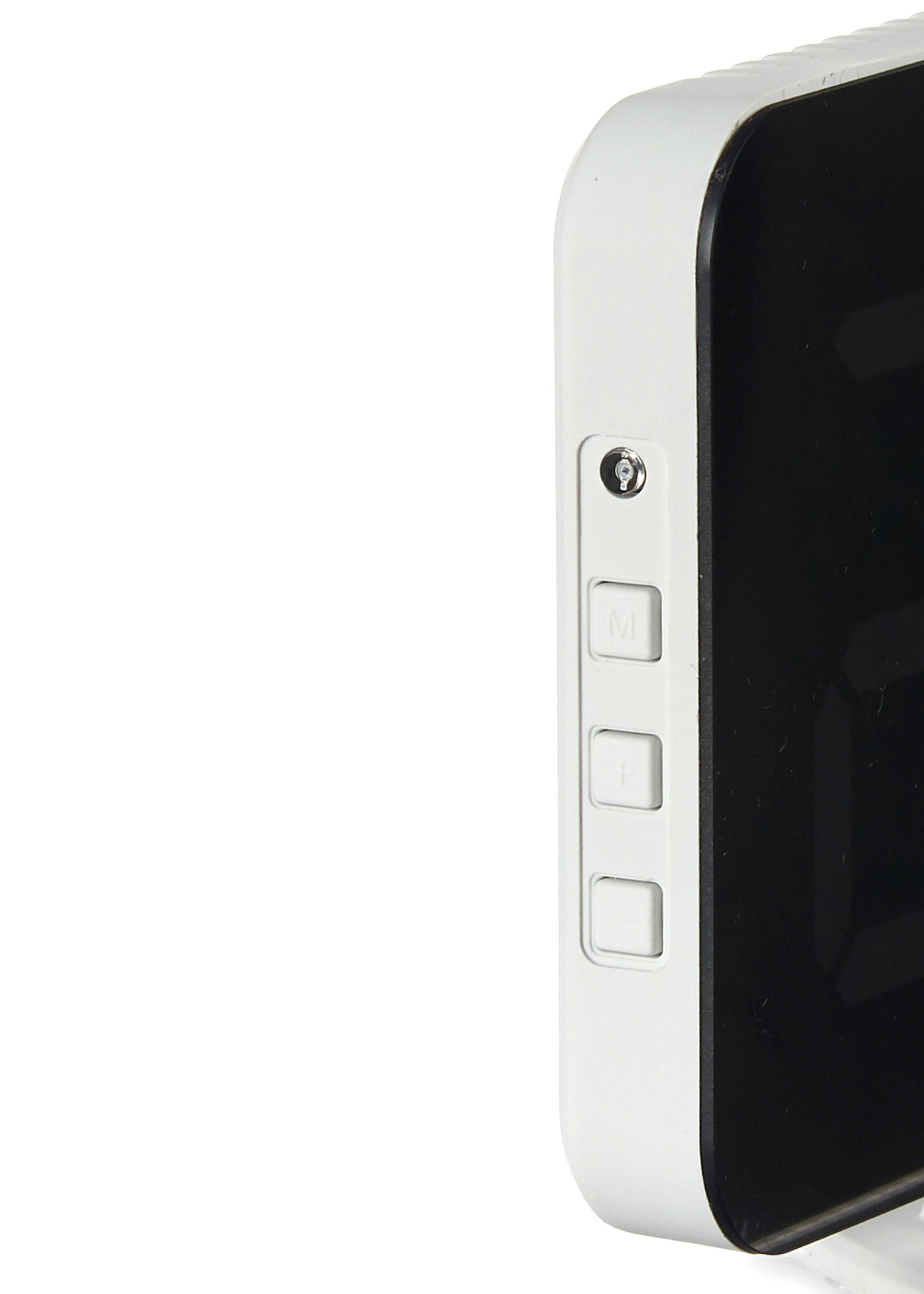 LED-WECKER Digital Easy - Weiß, Kunststoff (15.8/1.5/7.8cm) - Giftdecor