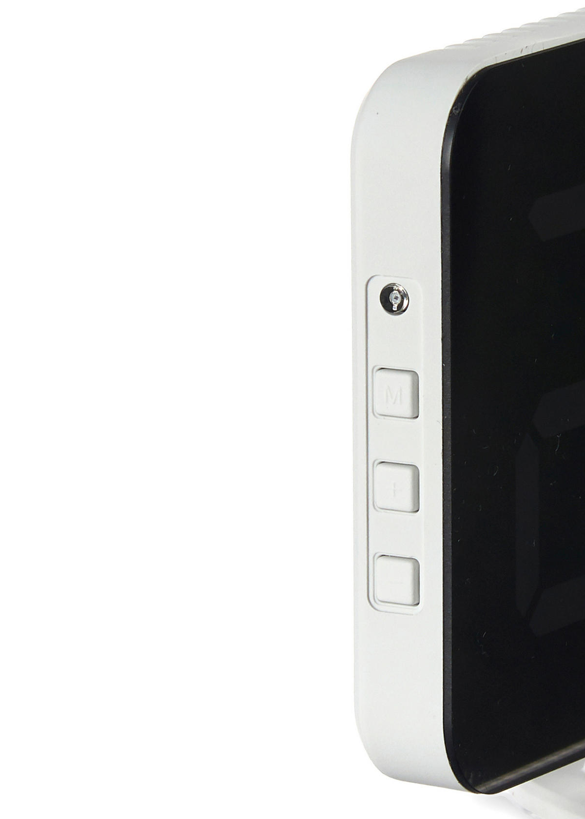 LED-WECKER Digital Easy - Weiß, Kunststoff (15.8/1.5/7.8cm) - Giftdecor