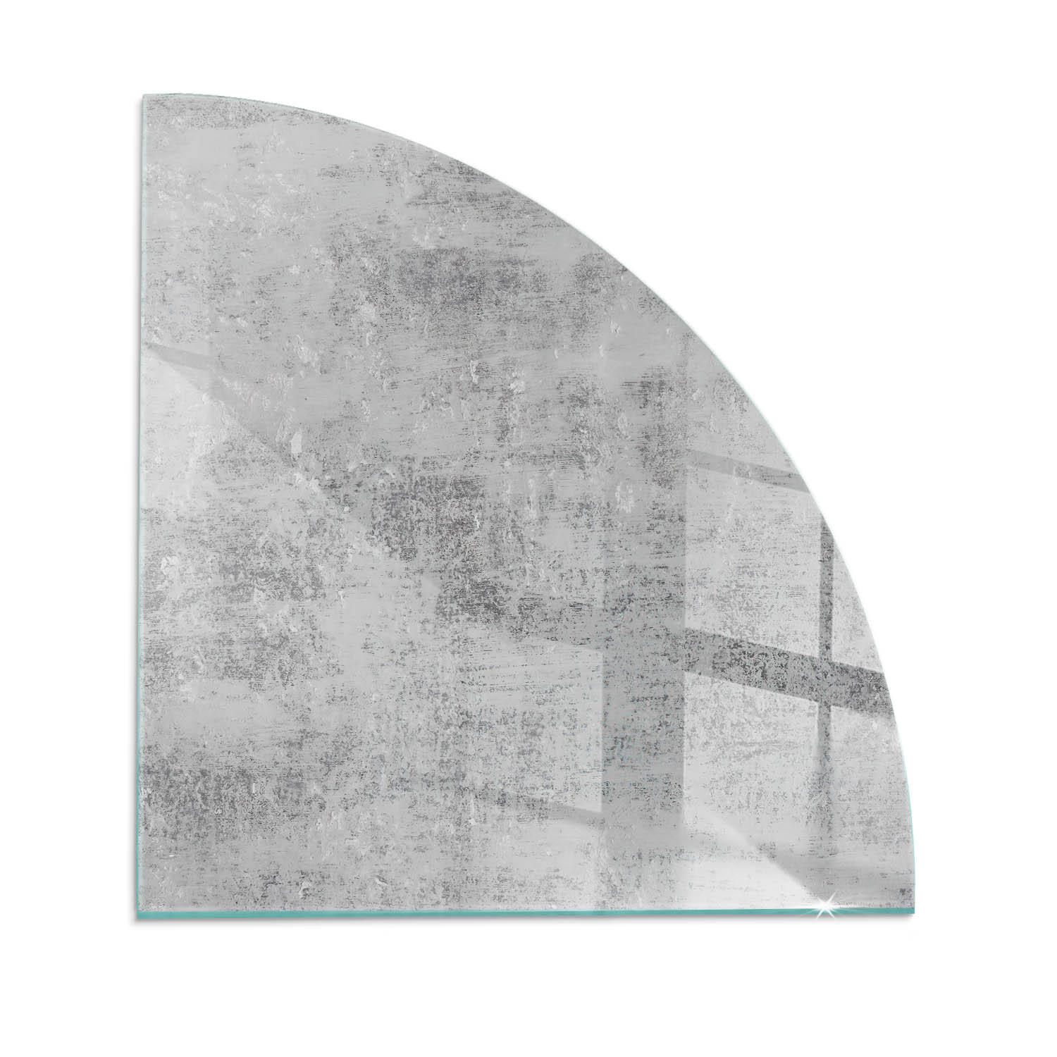 ArtPrintCave Glasplatte Grau 100x100x0.4 cm