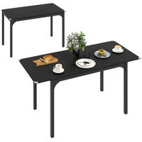 ESSTISCH DE-16498 Schwarz - Schwarz, Holzwerkstoff (160/70/75cm) - ComfortXL