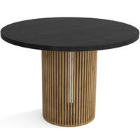 TISCH Schwarz DIEGO Ausziehbar - Goldfarben/Schwarz, Holzwerkstoff (120/48/77cm) - Sepro Meble