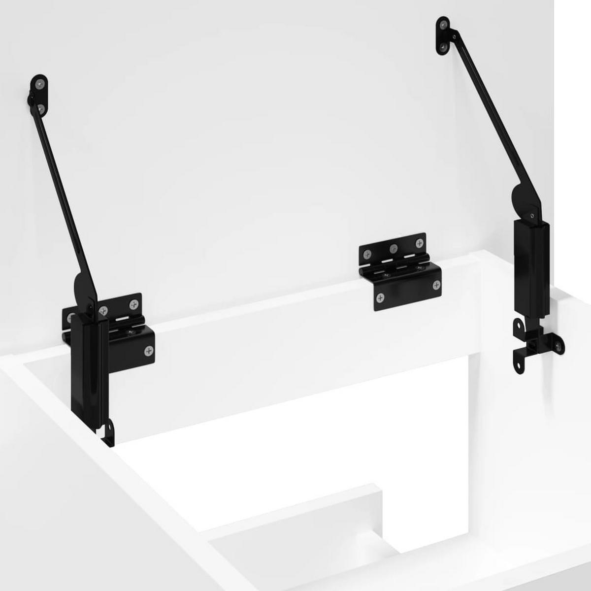 STEHPULT mit 1 Tür, 1 Schublade 55/55/107 cm aus Holzwerkstoff Weiß - Weiß, Holz (55/55/107cm) - vidaXL