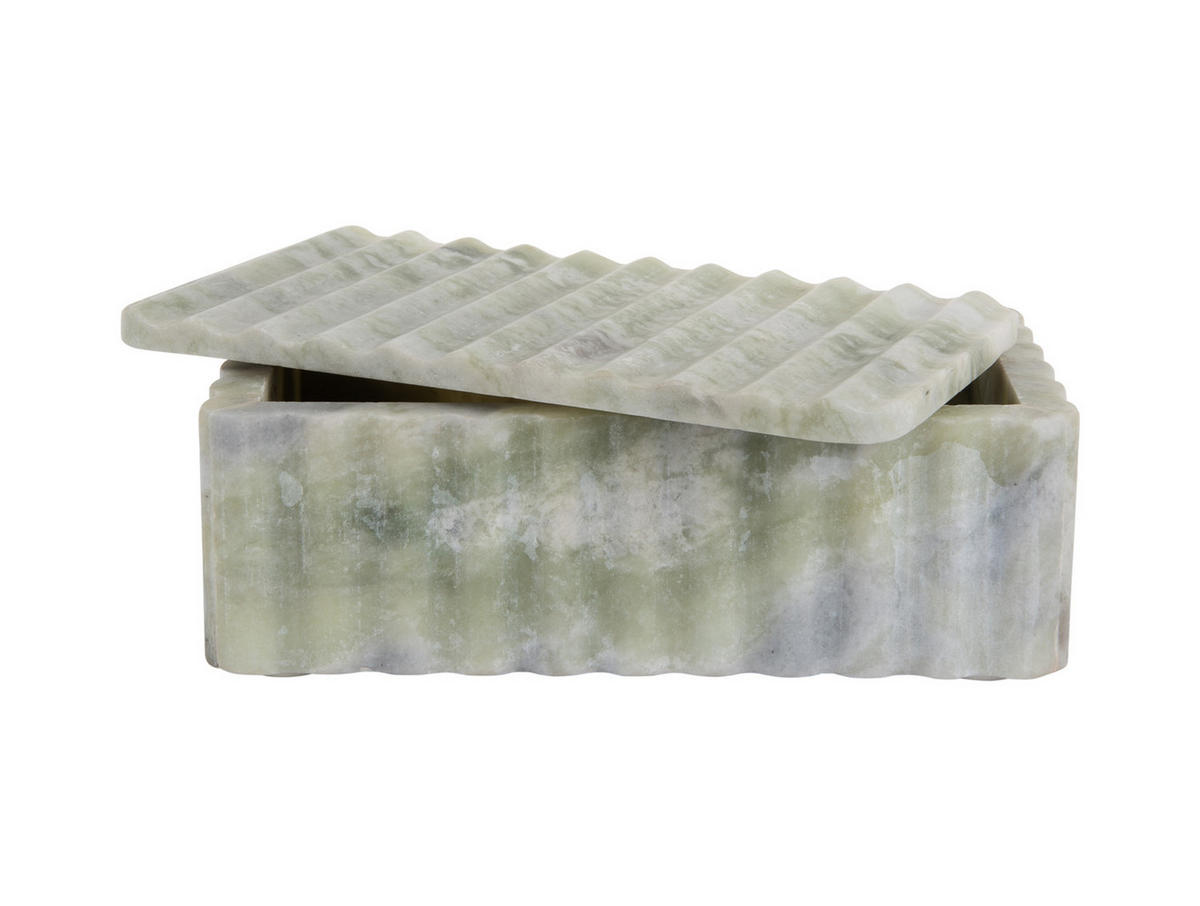 SCHALE Metde 22/13/8 cm - Grün, Naturmaterialien (8cm) - Present Time