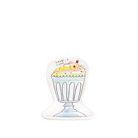 TELLER 3D Milkshake in Bunt - 24 x 10cm - Multicolor, Keramik (24/10/1.6cm) - Blond Amsterdam