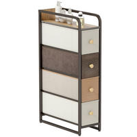 KOMMODE Mehrfarbig 20/47/84,5 cm mit 4 Schubladen - Multicolor, Metall (20/84.5/47cm) - PANGIVO