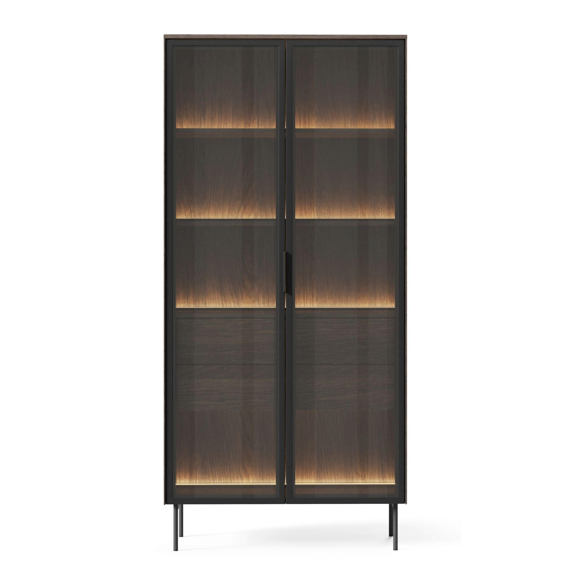 Selsey VITRÍNA Lumi s LED dub Dunin 91 cm