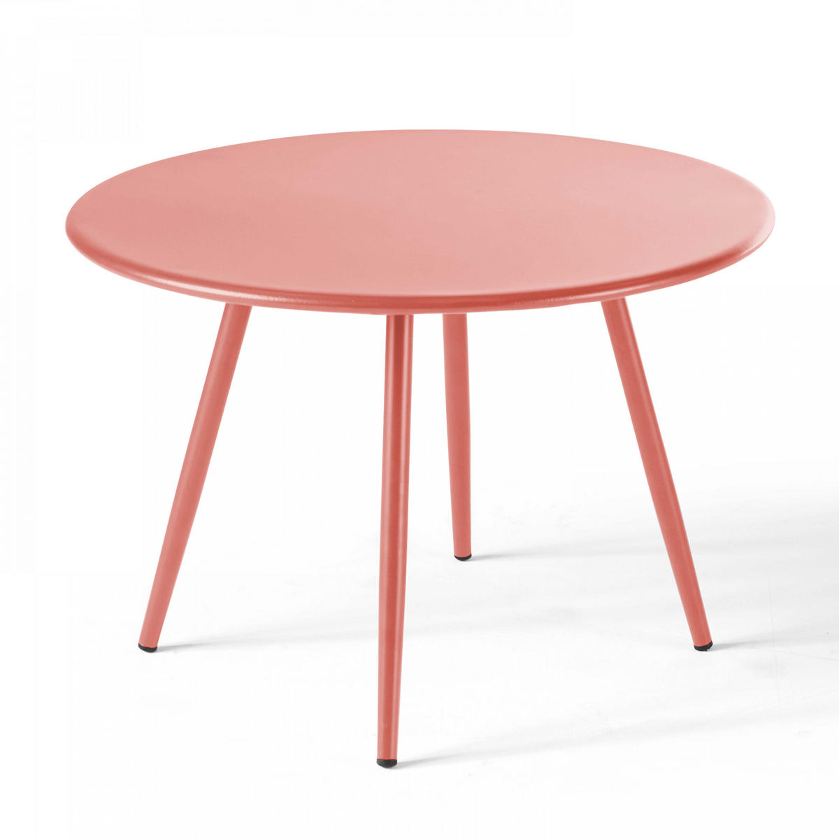 GARTEN-LOUNGETISCH, Lehm - Pink, Metall (90/50/34cm) - Oviala