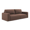 3-SITZER SOFA mit Schlaffunktion Strukturstoff Stoff Pink - Pink/Hellrosa, Kunststoff/Textil (244/79/102cm) - Makamii