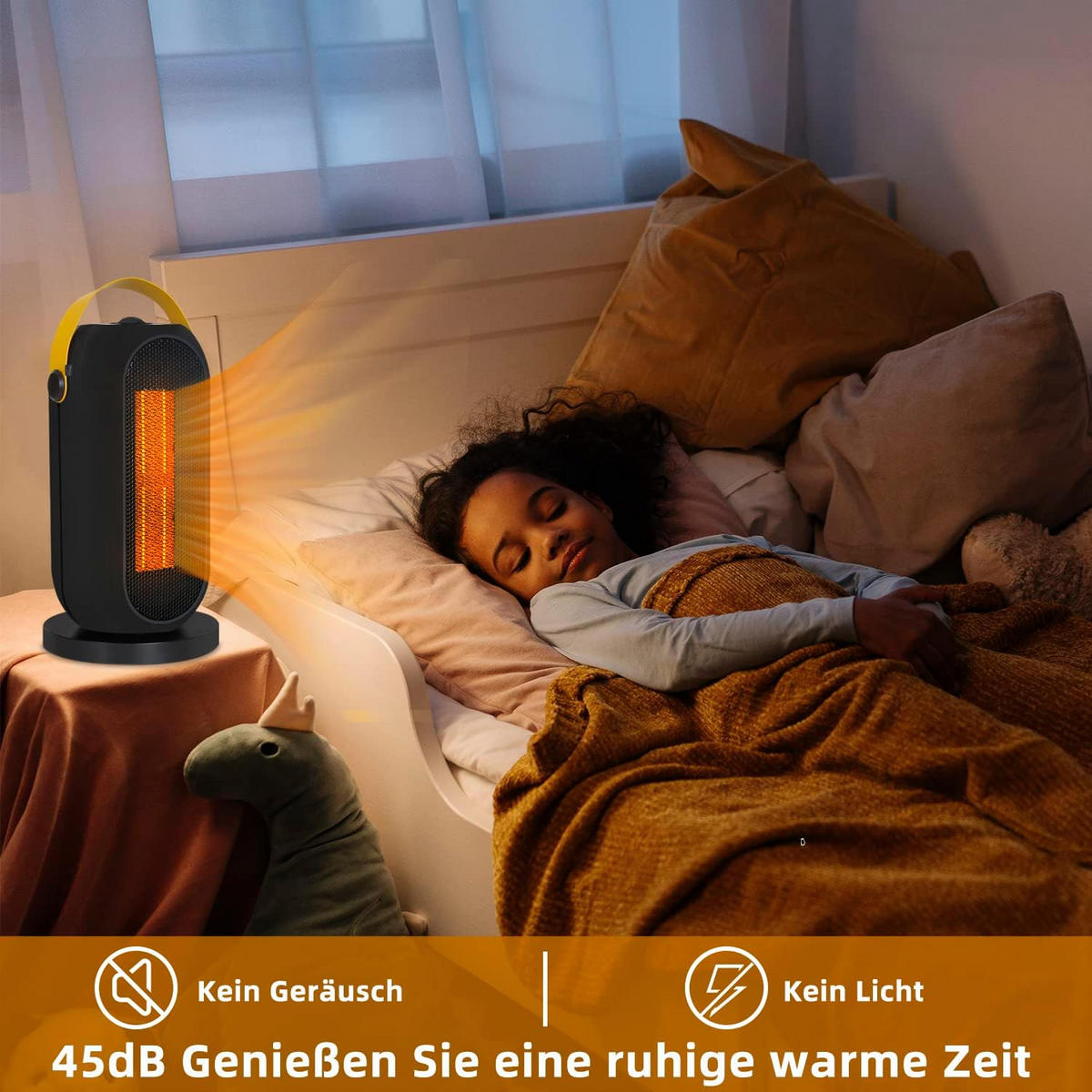 HEIZUNGSLÜFTER Nyxalorp 16.0/24.0/16.0 cm - Schwarz, Kunststoff (16/24/16cm) - ZMH