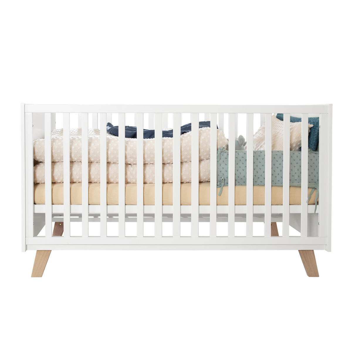 BABYZIMMER-SET Smile 3-teilig - Weiß, Holzwerkstoff (76/90.5/142cm) - Roba