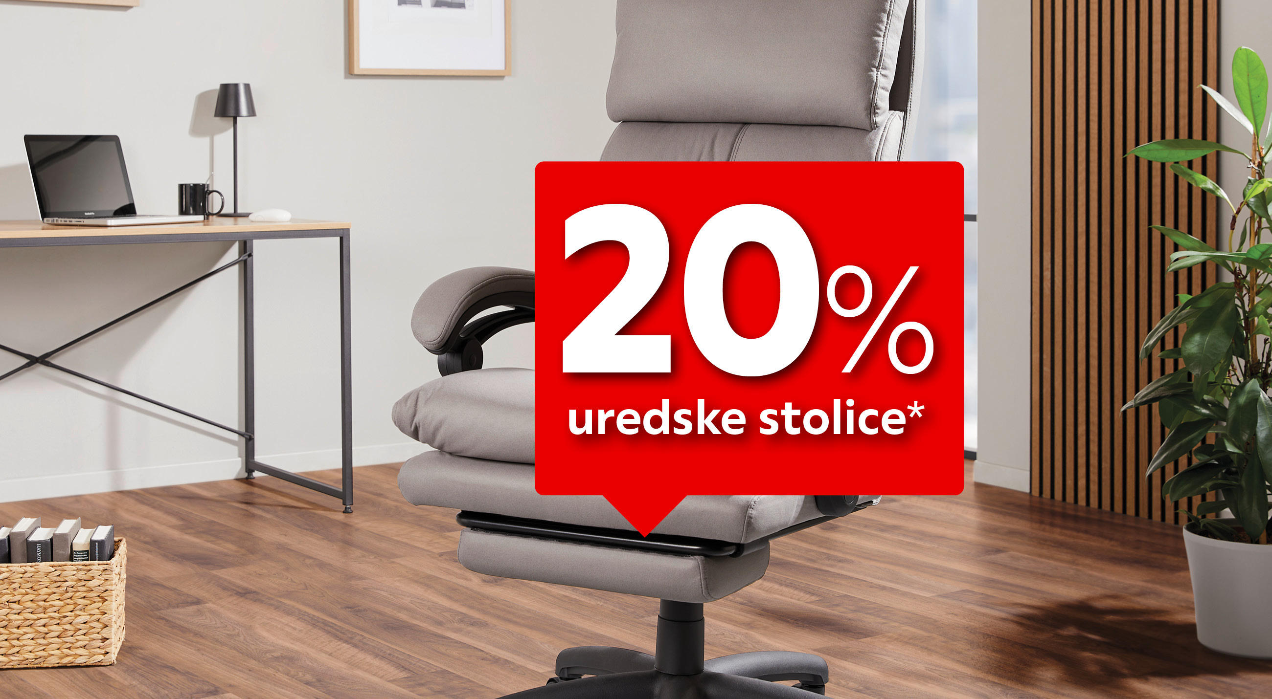 20% uredske stolice*
