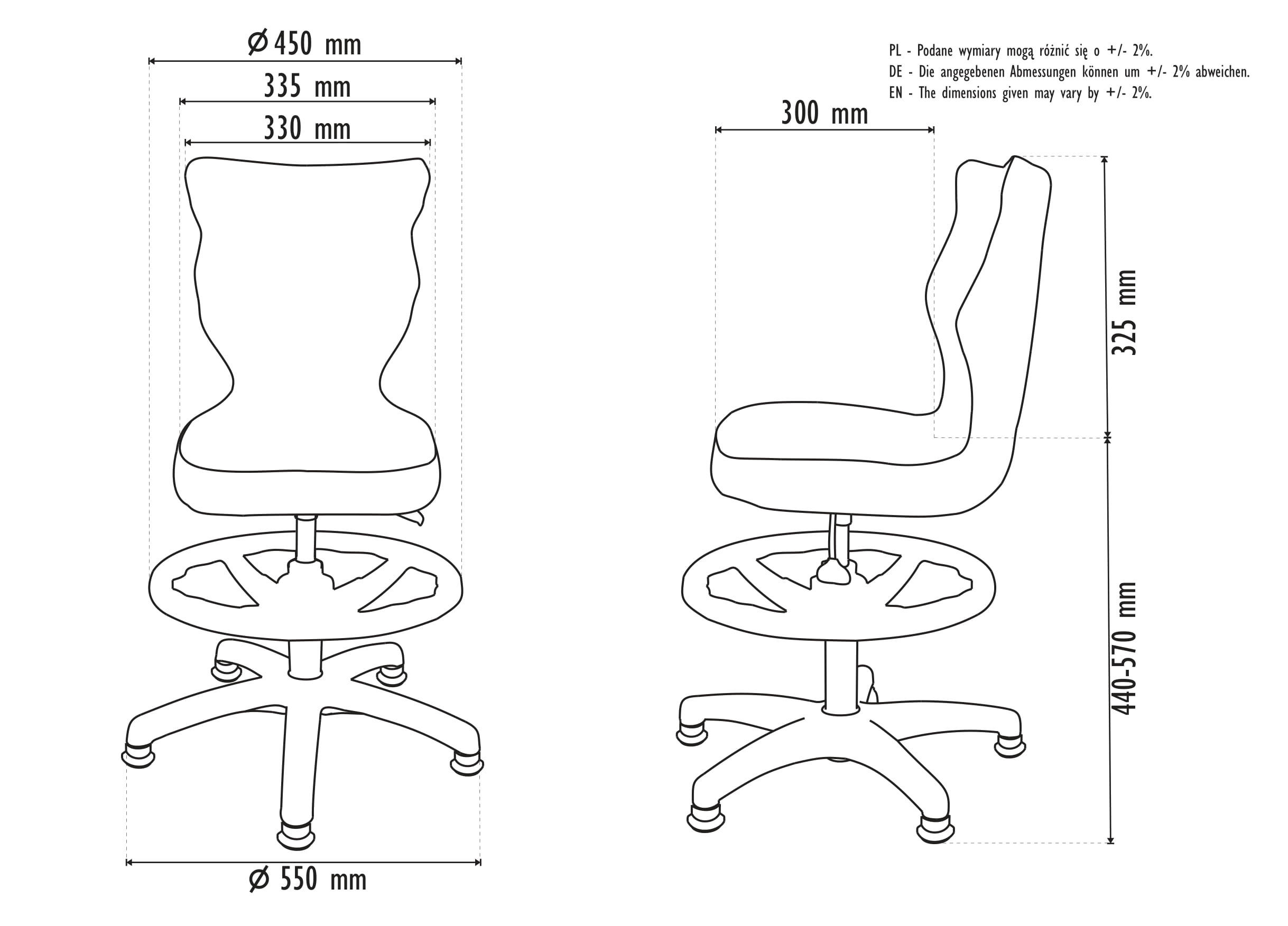 KINDERSTUHL Petit mit Fußstütze - Rosa/Weiß, Textil (66/90/66cm) - RAUMHIRSCH FURNITURE