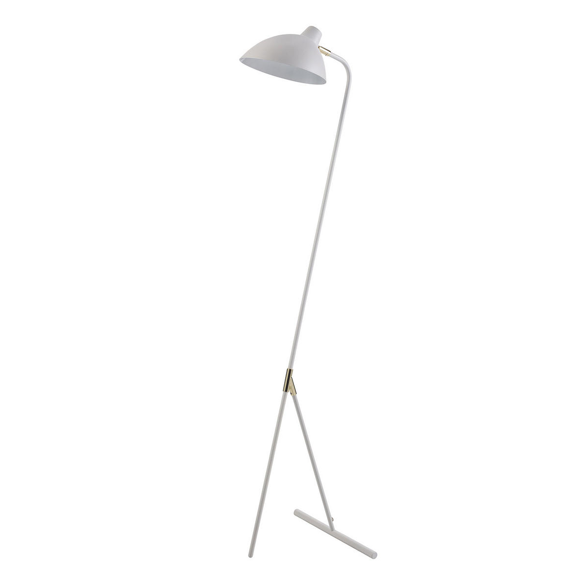 STEHLEUCHTE Weiß - Weiß, Metall (129.5/38.1/129.5cm) - Teamson Home