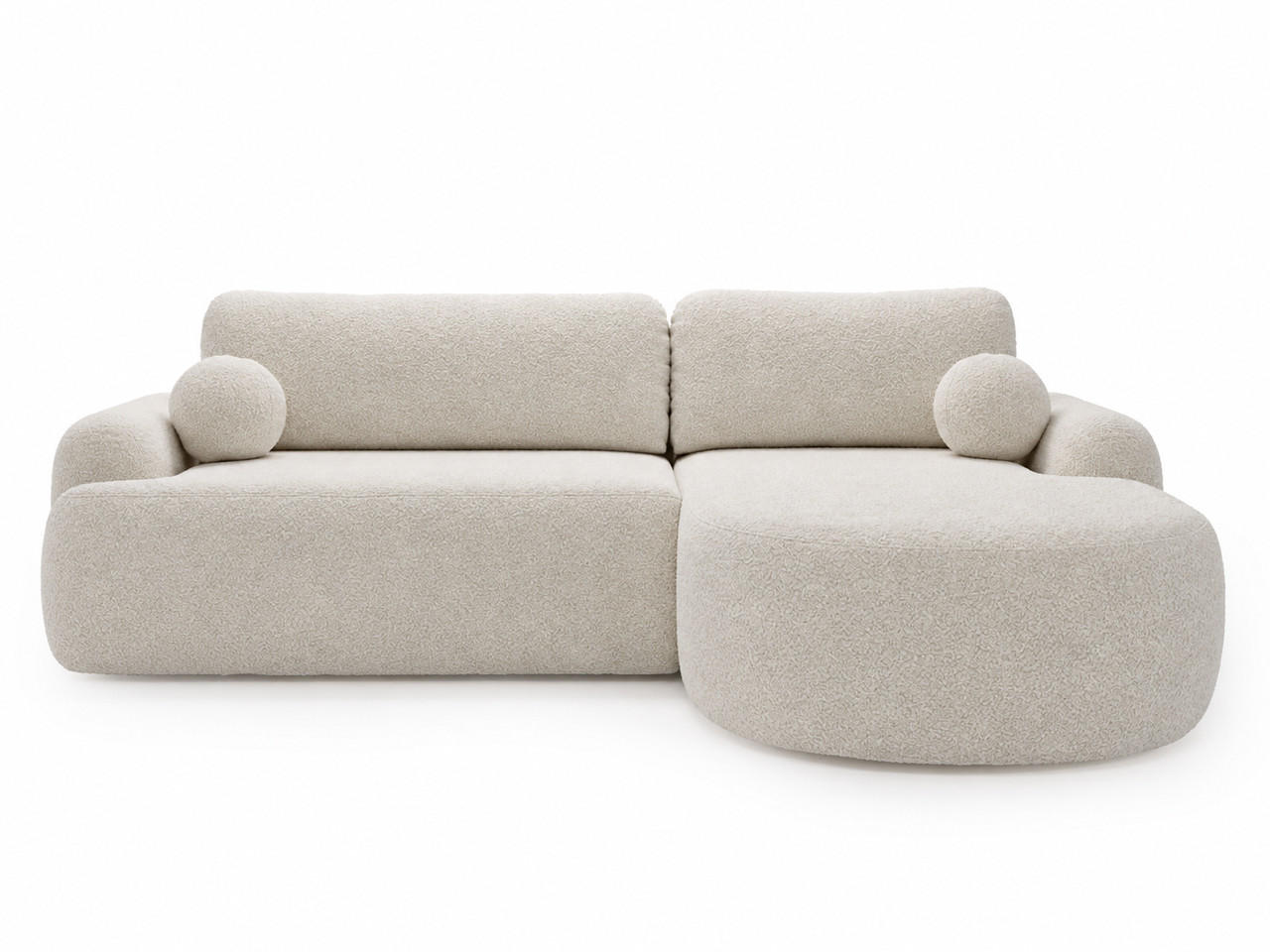 Graingold Ecksofa Weiß 261x177 cm