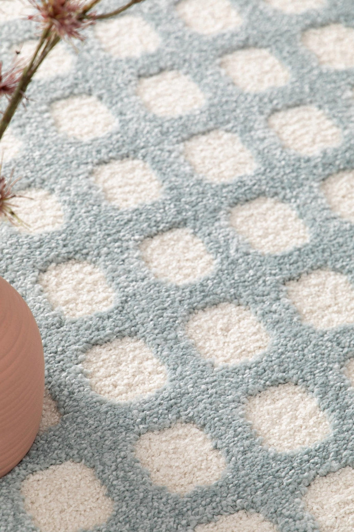 TEPPICH sehr weich mit Relief-Effekt blau - Blau, Textil (120/170cm) - AFK Living