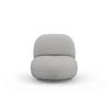 DREHSESSEL Chuck aus Chenille-Stoff silber - Silberfarben, Textil (77/80/78cm) - Micadoni