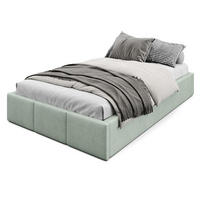 POLSTERBETT für Schlafzimmer Bett mit Stauraum Mint 120x200cm - Mintgrün, Holzwerkstoff/Textil (120/200cm) - Muralo