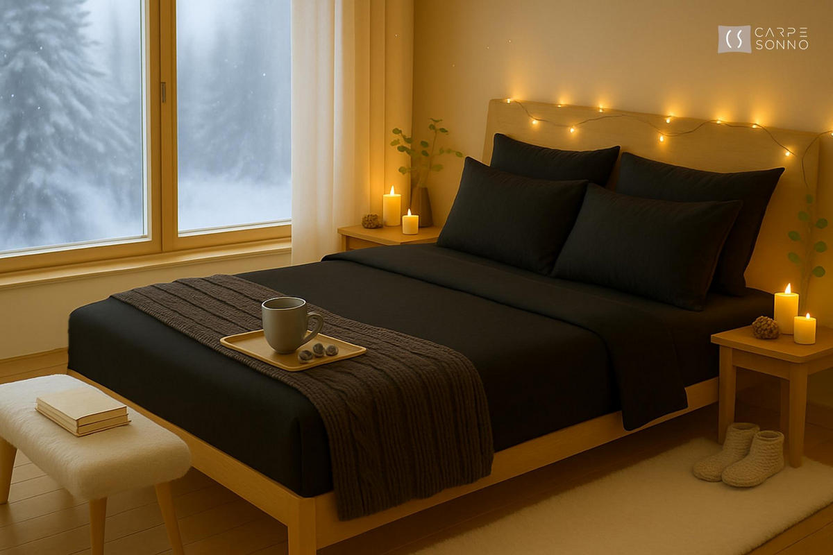 BIBER-SPANNBETTLAKEN 100x200 Warme Winter Flanell Bettlaken aus 100% Baumwolle, Spannbetttuch Laken Uni Schwarz - Made in Germany - Schwarz, Textil (100/200cm) - Carpe Sonno