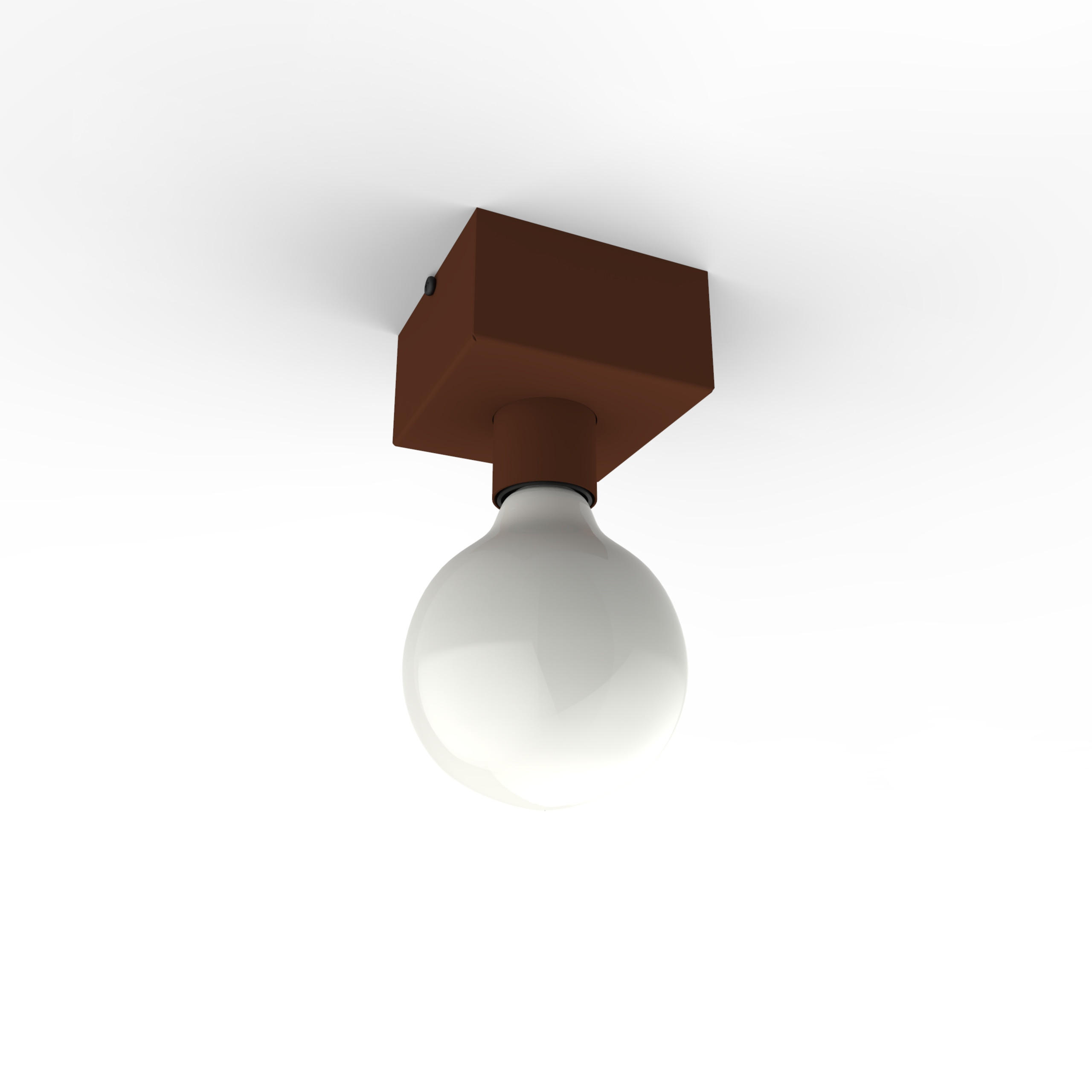 DECKENLEUCHTE - Dunkelbraun, Metall (10/10/10cm) - Lumicom