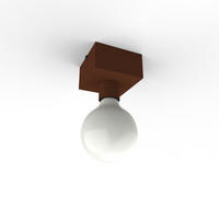 DECKENLEUCHTE - Dunkelbraun, Metall (10/10/10cm) - Lumicom