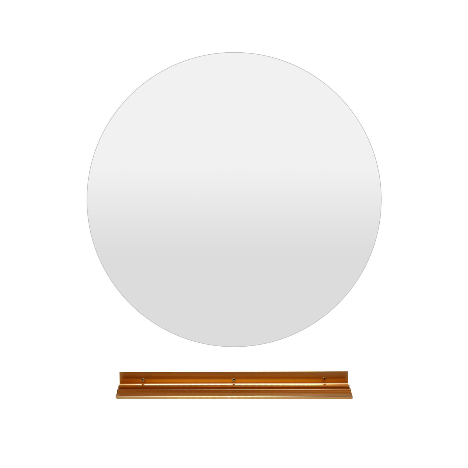 BADEZIMMERSPIEGEL Silber - Silberfarben, Glas (60/3/60cm) - COSTWAY