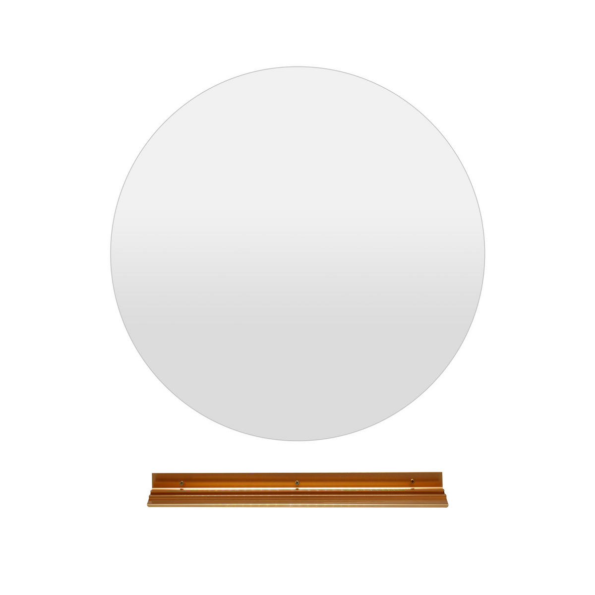 BADEZIMMERSPIEGEL Silber - Silberfarben, Glas (60/3/60cm) - COSTWAY