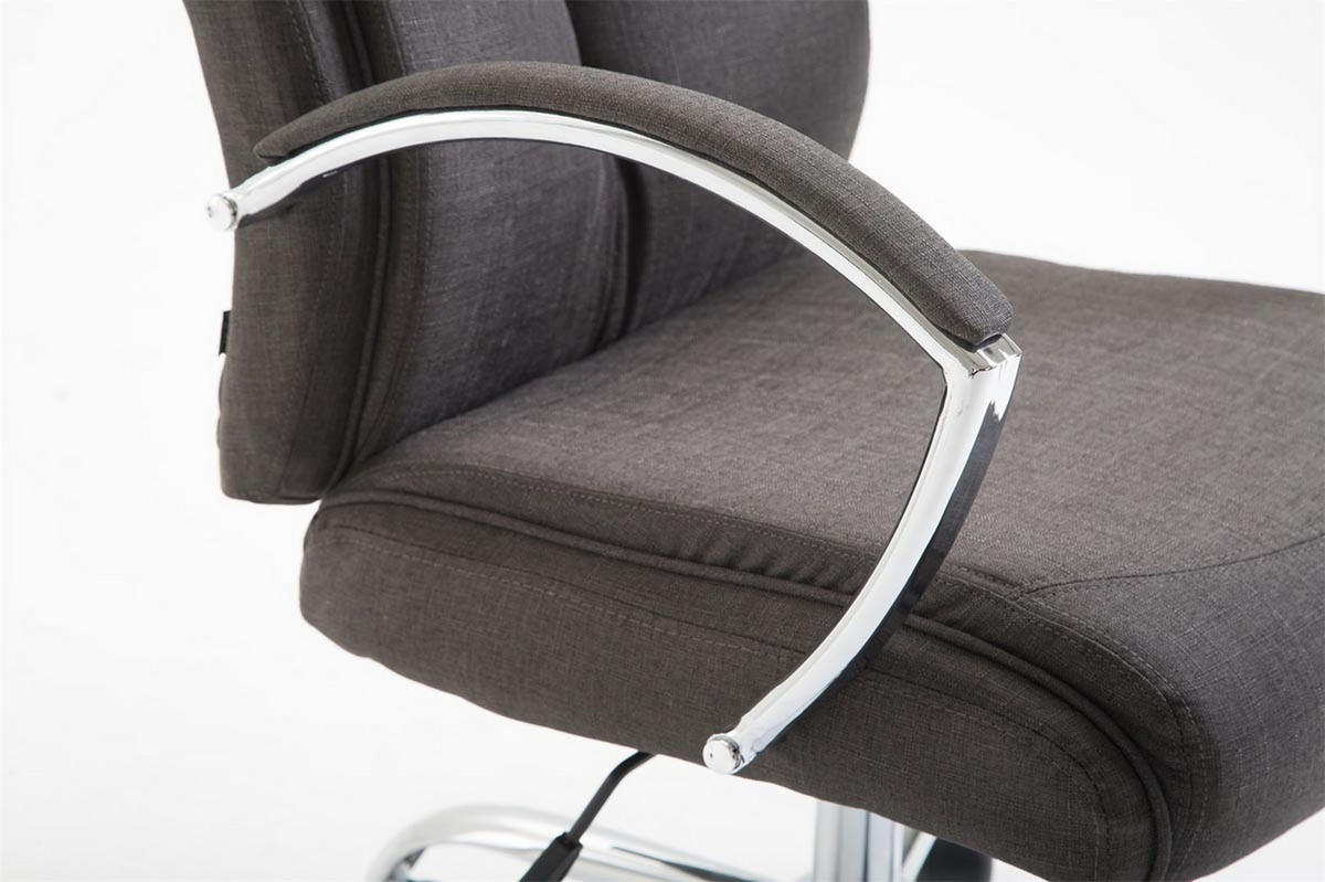 BÜROSTUHL Volute, Stoff Dunkelgrau - Dunkelgrau, Textil/Metall (65/125/73cm) - TPFLiving